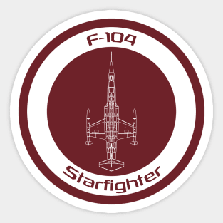 Lockheed F-104 Starfighter Sticker